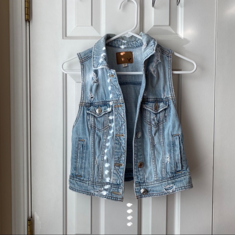 American eagle denim vest